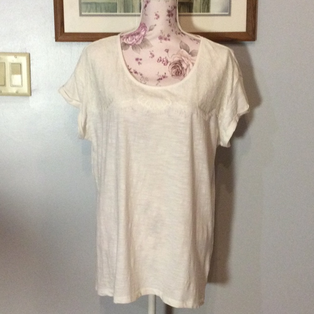 Sonoma Ivory Lace Top